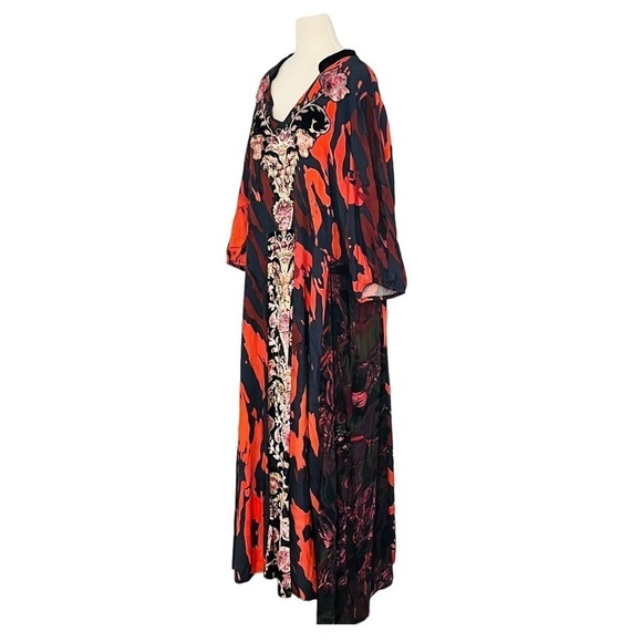 SOFT SURROUNDINGS Epiphany Maxi Dress Velvet Details Size NEW Boho Bohemian - Picture 5 of 10